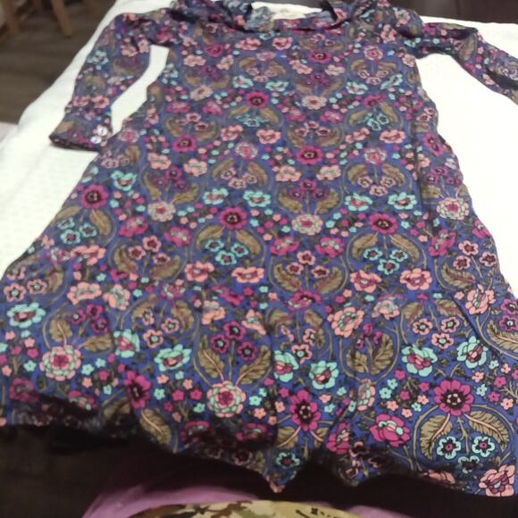 Matilda Jane Purple Long Sleeve Paisley Dress Size Small with Pockets Girls - Picture 5 of 5